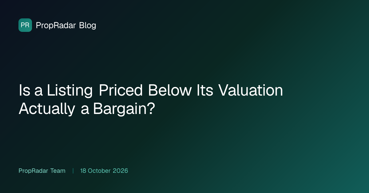 Is a Listing Priced Below Its Valuation Actually a Bargain?