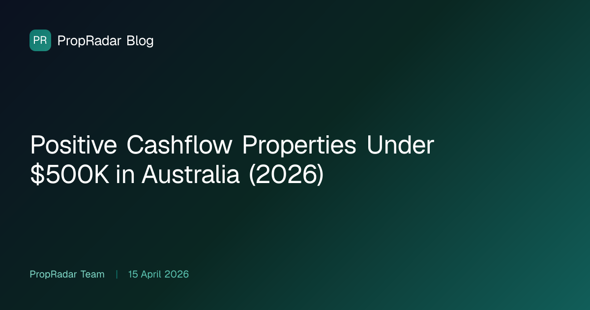 Positive Cashflow Properties Under $500K in Australia (2026)