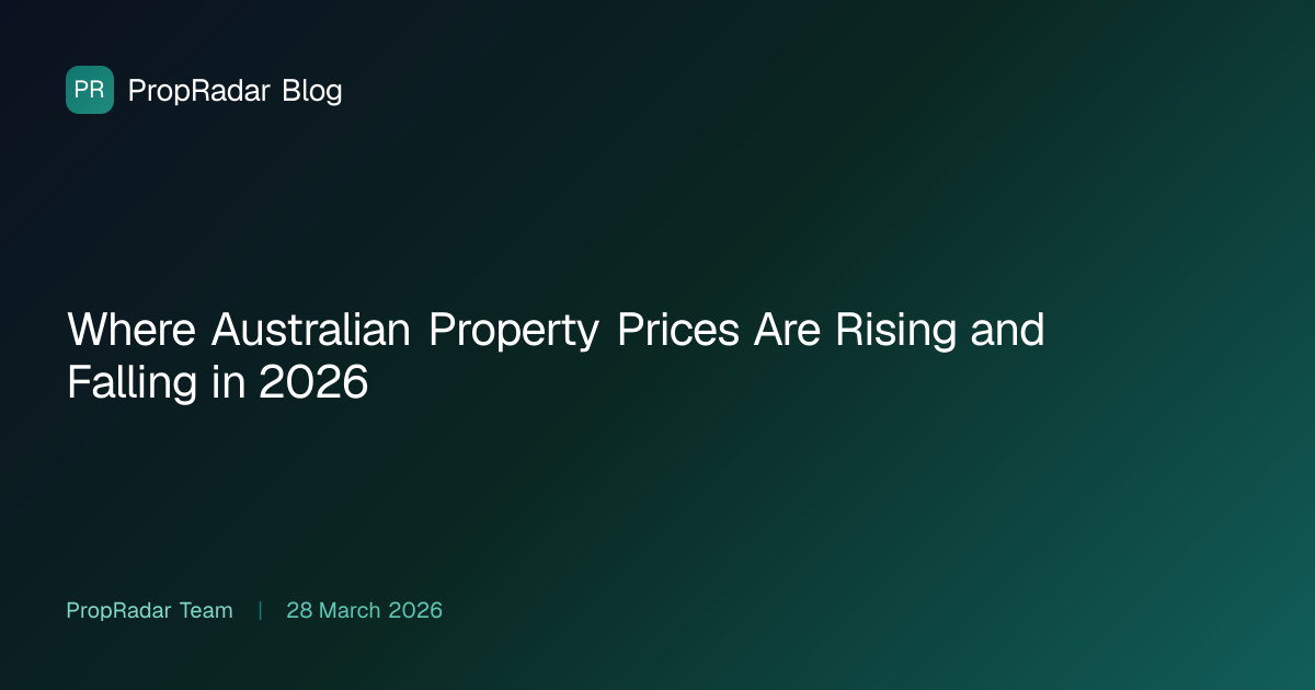 Where Australian Property Prices Are Rising and Falling in 2026